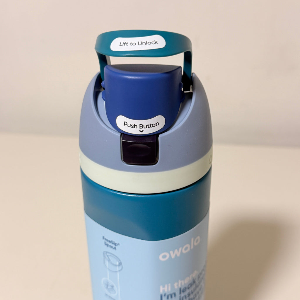 Owala FreeSip 24 oz Insulated Water Bottle with Straw, Blue